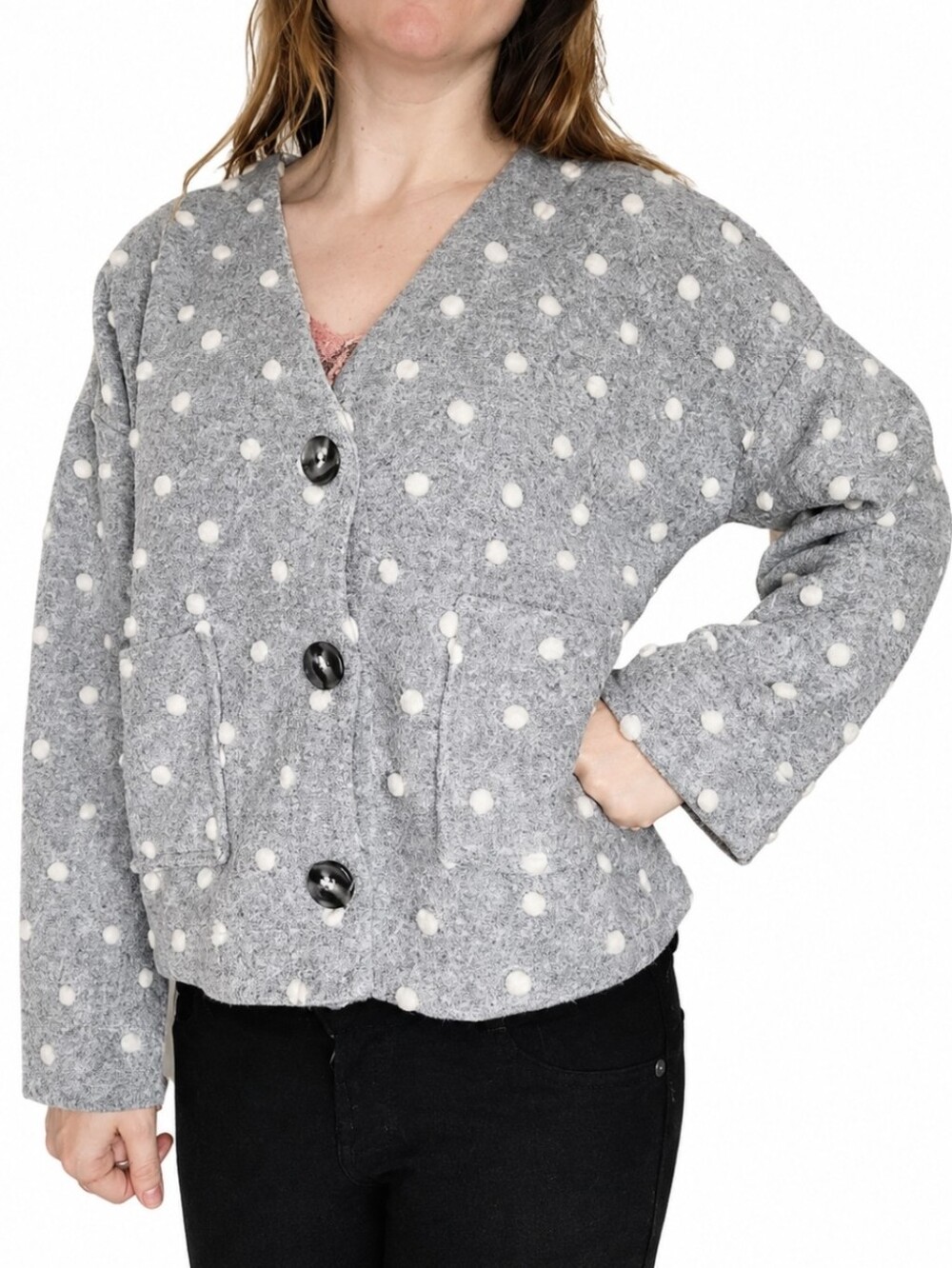 NWT Madewell Boxy Bobble Cardigan Texture and Thread XS pockets LAST CHANCE SALE